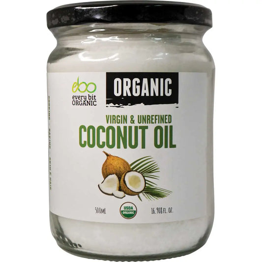 Coconut Oil, Virgin and Unrefined : 500 mL