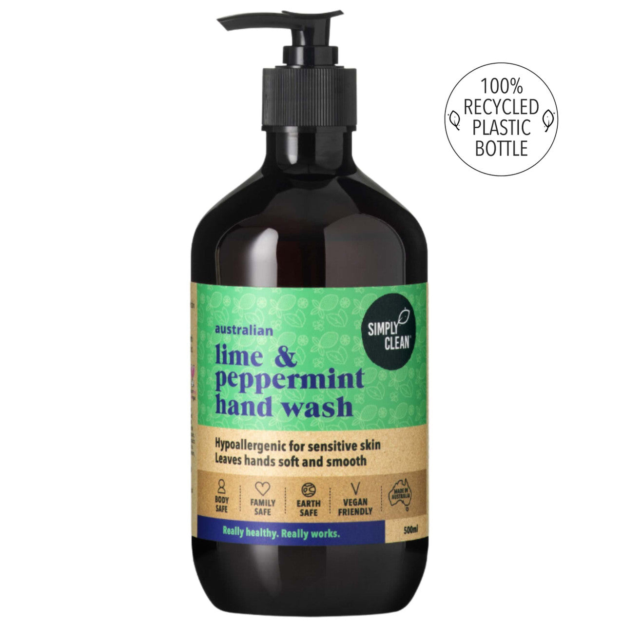 Lime and Peppermint Hand Wash (500 mL / 5 Litres)