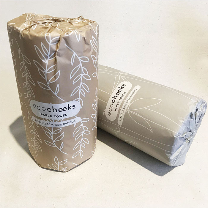 Unbleached Bamboo Paper Towel : Single Roll