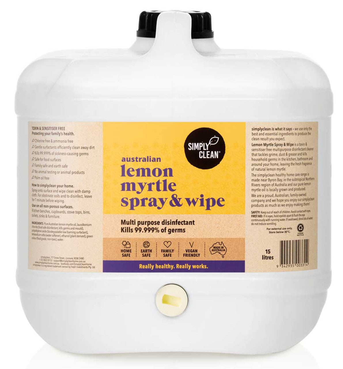 Lemon Myrtle Spray & Wipe