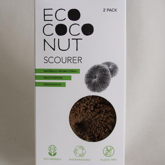 Coconut Fibre Scourer : 2 Pack
